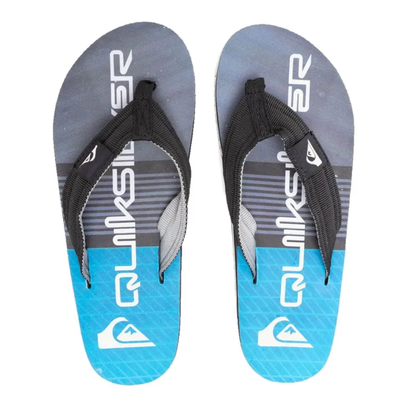 Chinelo Quiksilver Layback Stripe Azul