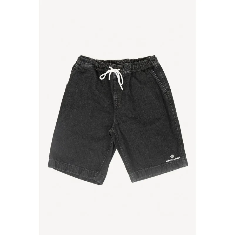 Bermuda Element Jeans Street Denim Ps Preto -Preto-3G
