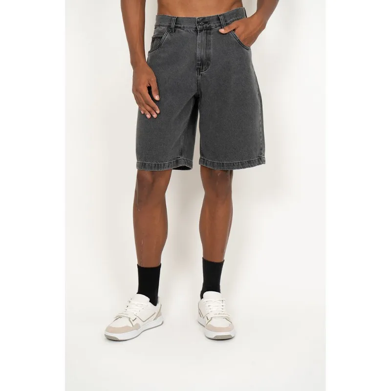 Bermuda Jeans Element Big 5 Denim Grey Cinza 46