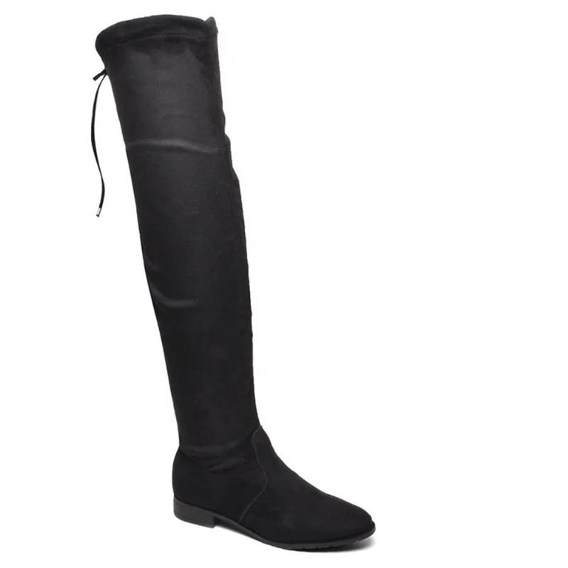 Bota Feminina Renata Mello Over The Knee Rasteira Lançamento