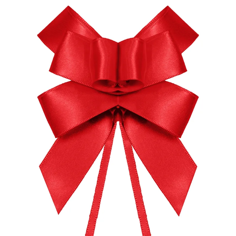 Laco Pratico de Cetim Vermelho