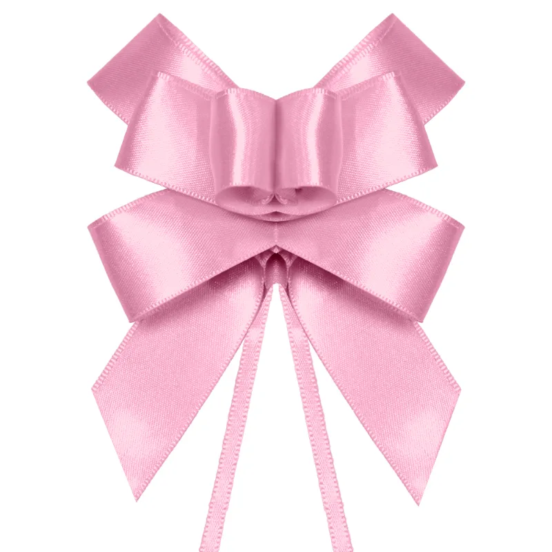 Laco Pratico de Cetim Rosa Bebe