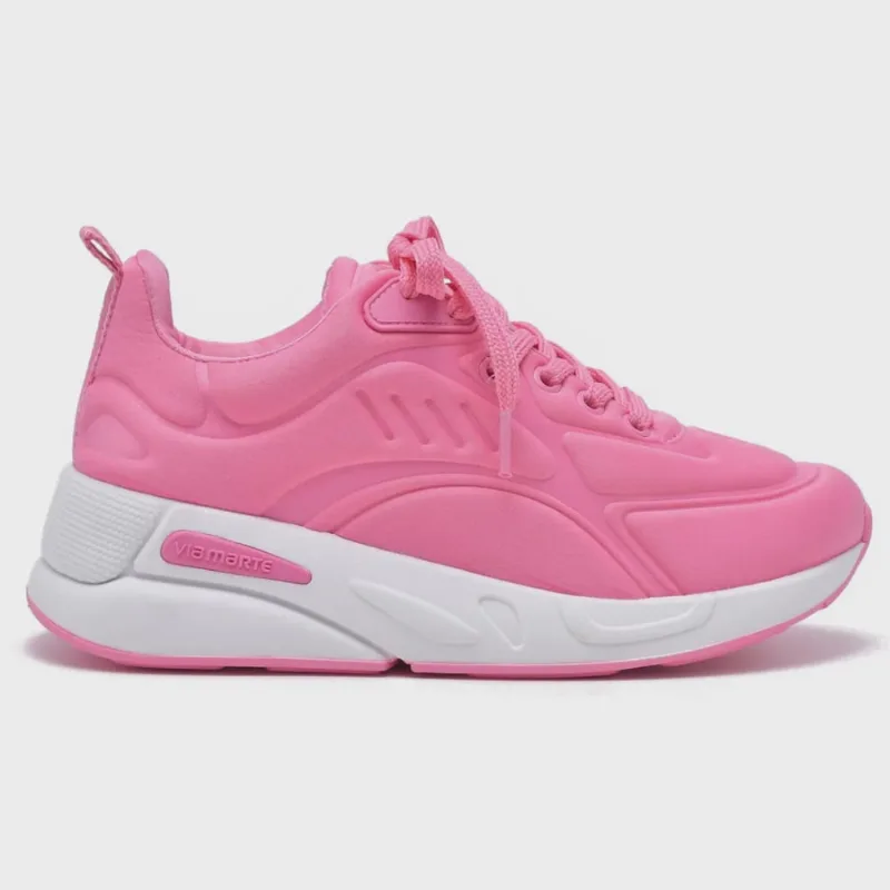 Tênis Via Marte Casual Feminino Plataforma Rosa