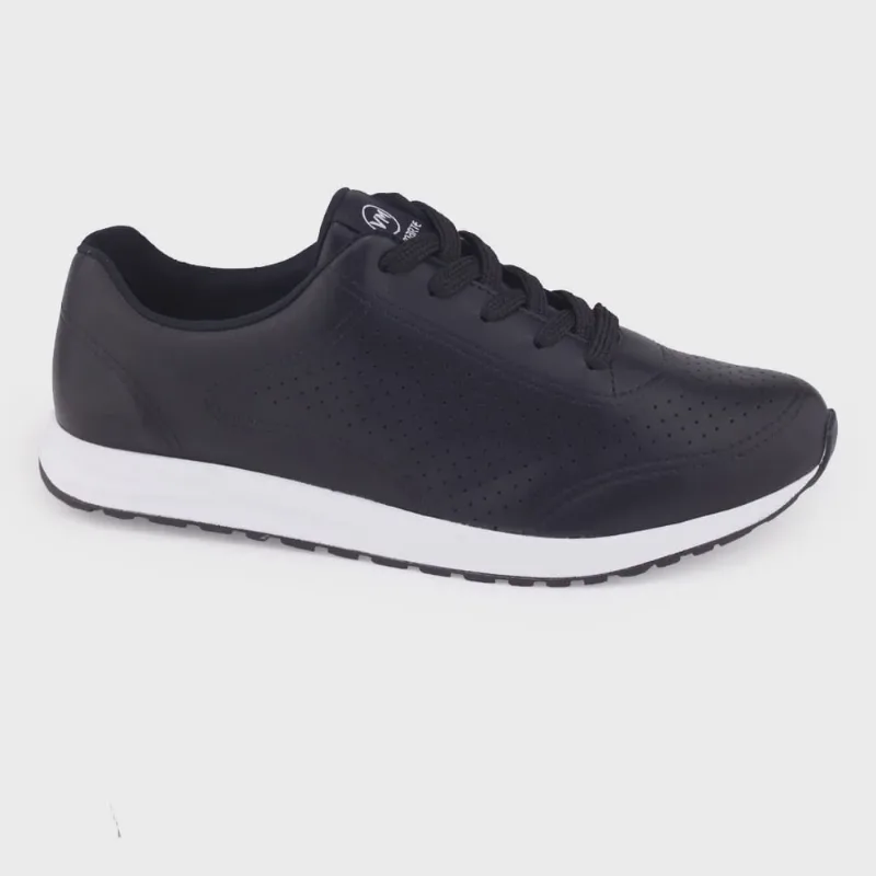 Tênis Fem Via Marte Casual 22-9302 Cadarço Napa Microfuros