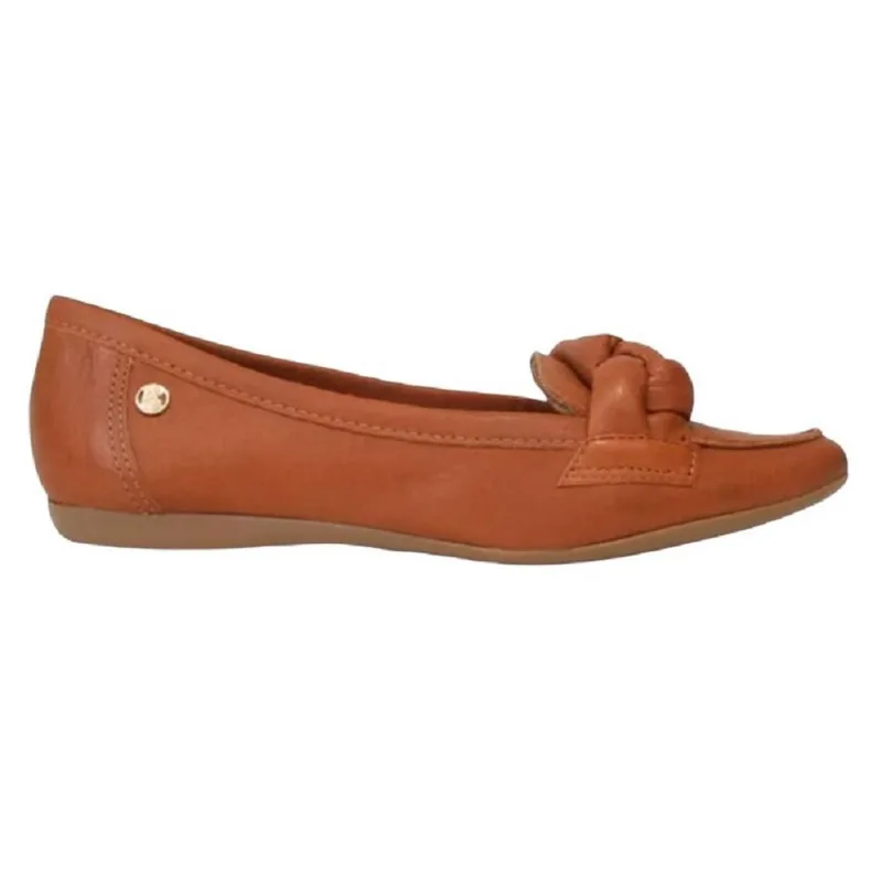 Sapatilha Fem Bottero Bico Fino Couro Conhaque 331607