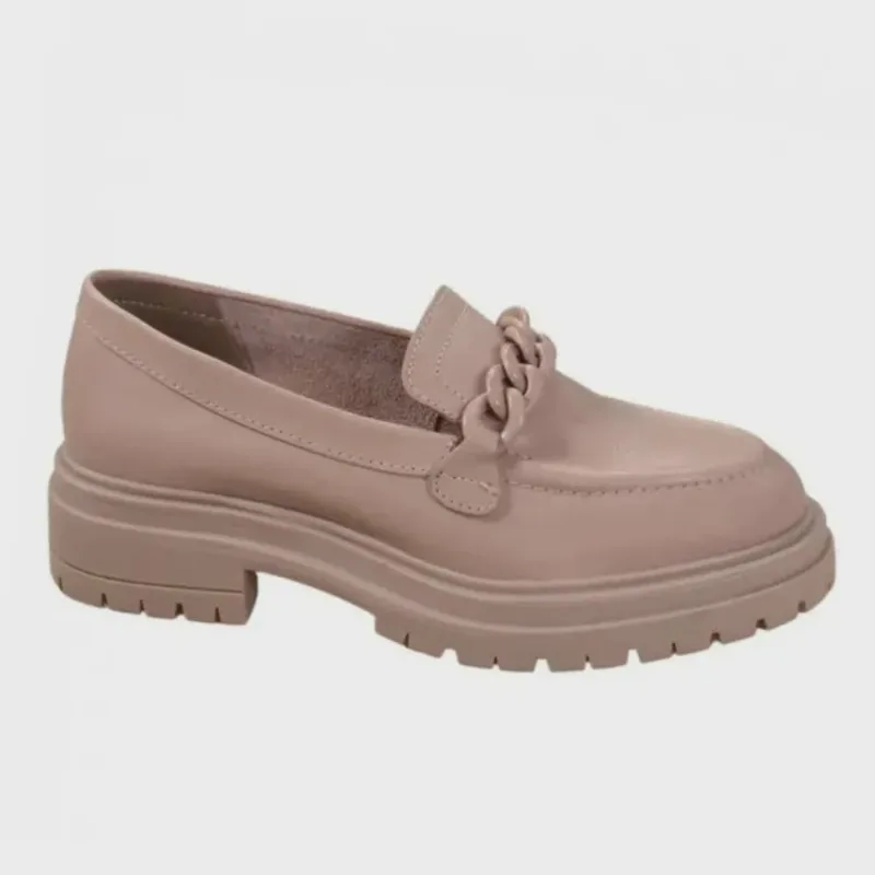 Sapato Feminino Mocassim Bottero Nude 3422014