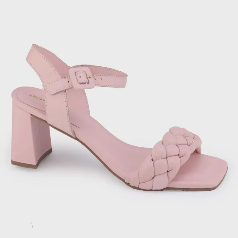 Sandália Bottero 342804 Couro botlilah Burnish Rosa Pastel