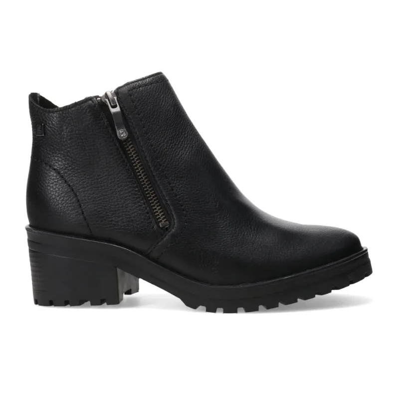 Bota Feminina Bottero Couro Cano Baixo Preta 349102-1