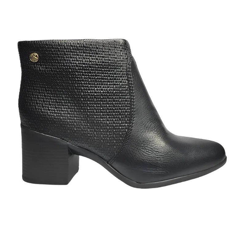 Bota Cano Curto Feminina Bottero Em Couro 346901 preto