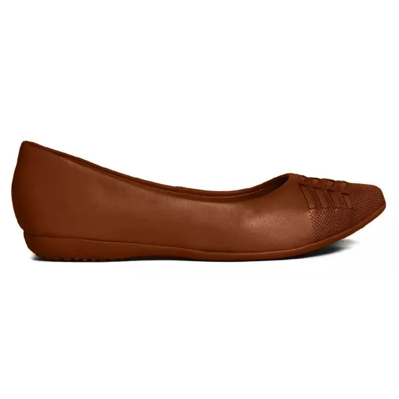 Sapatilha Feminino Bottero Couro Atanado Conhaque 346402-7
