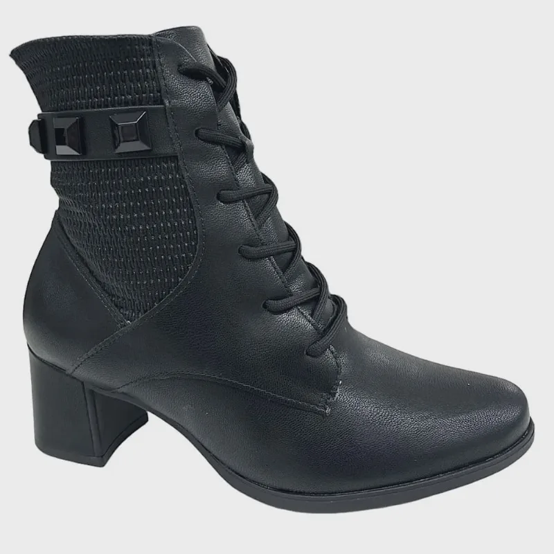 Bota Piccadilly Coturno Stretch Cano Médio 654049