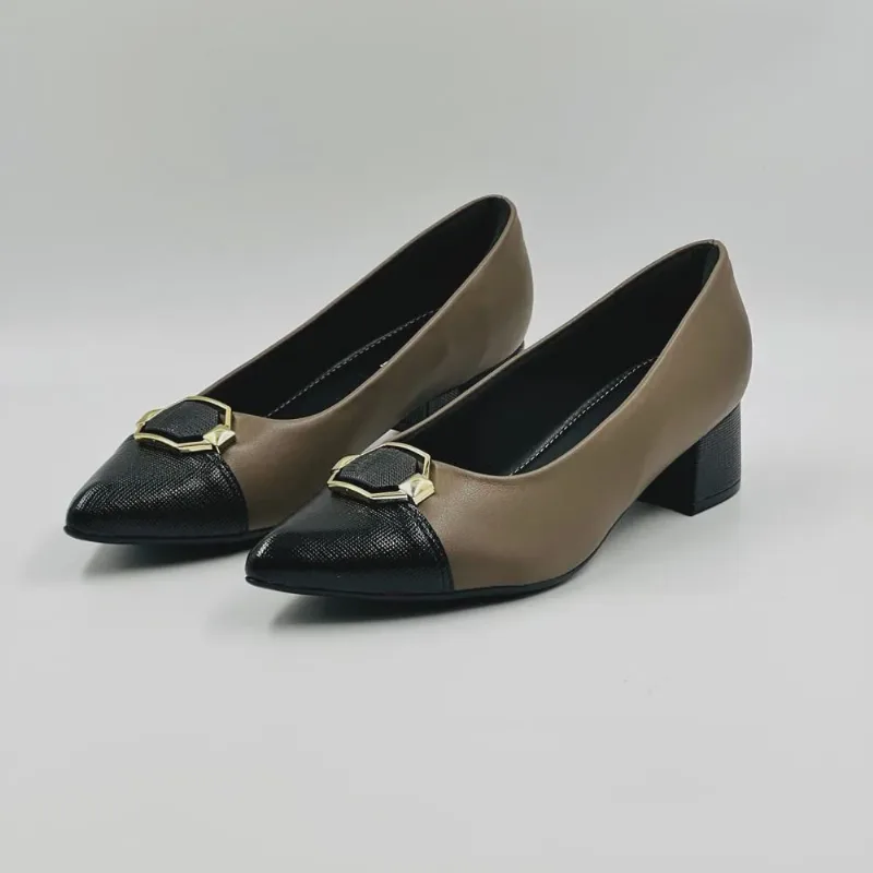 Sapato Piccadilly Salto Baixo Bico Fino Feminino