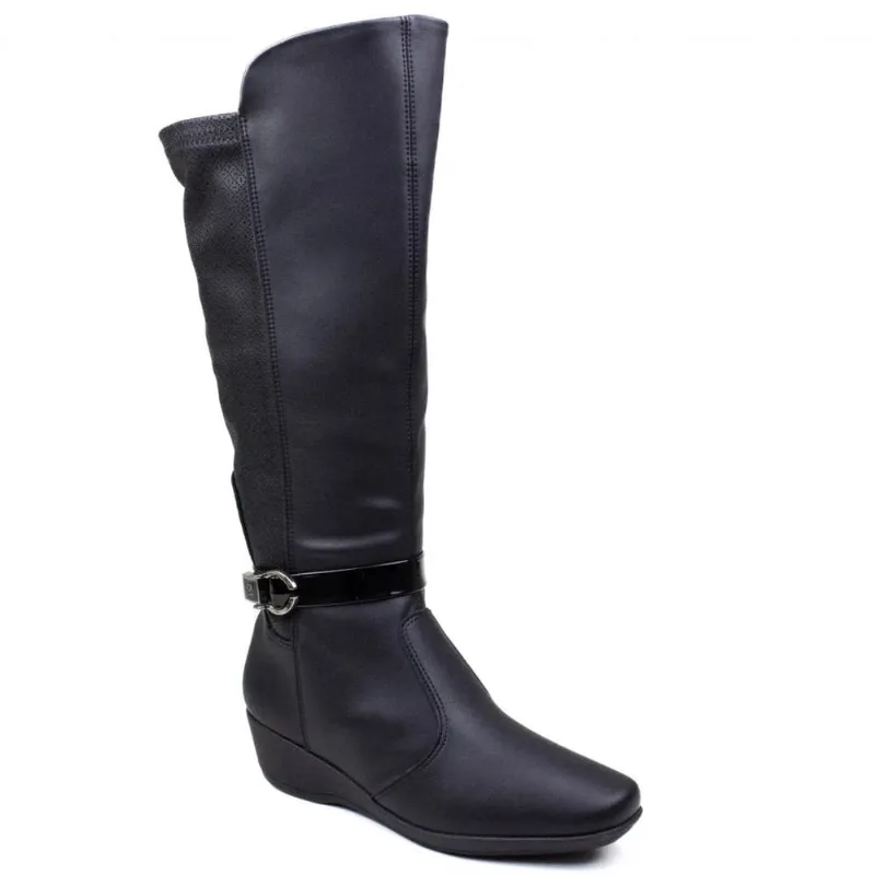 Bota Cano Alto Anabela Piccadilly Feminina 143220