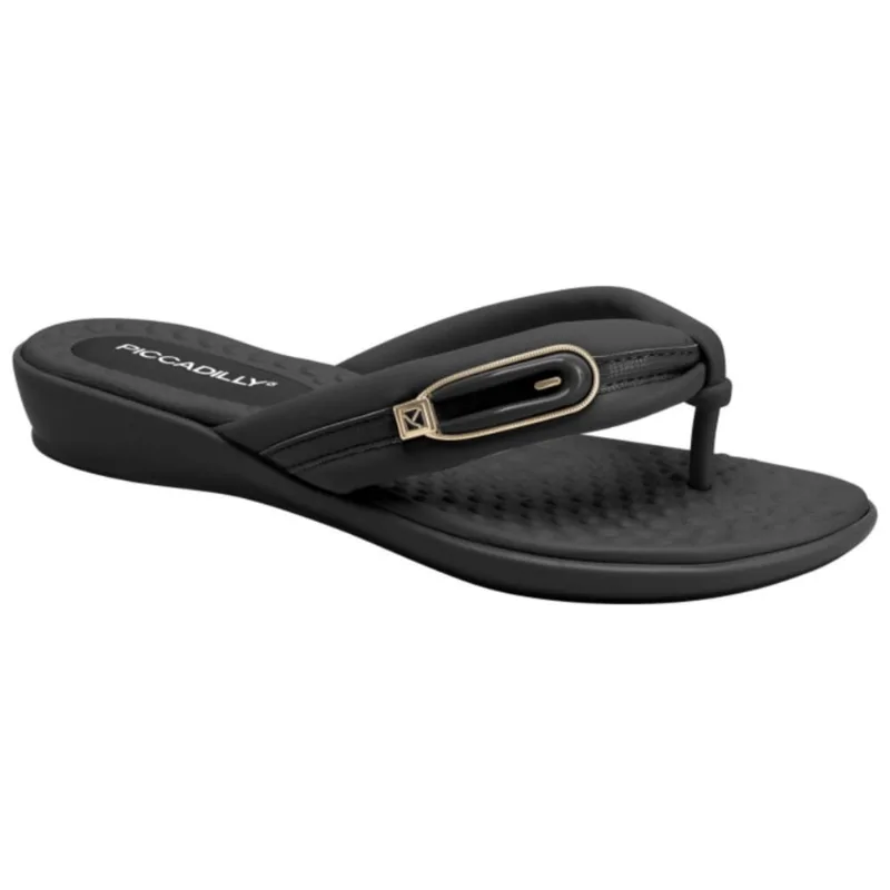 Tamanco Chinelo Baixo Anabela Conforto Piccadilly 500363