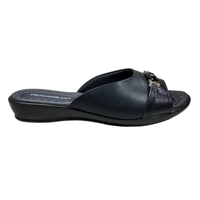 Tamanco Piccadilly Anabela Baixo Enfeite Feminino
