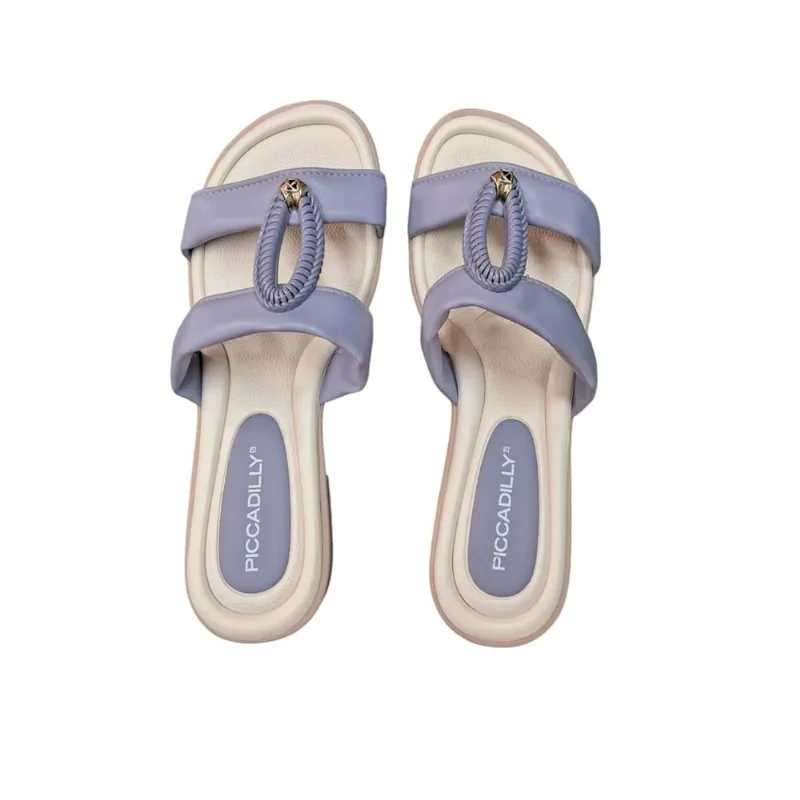 Tamanco Feminino Taila Piccadilly Baixo Ortopética - Azul