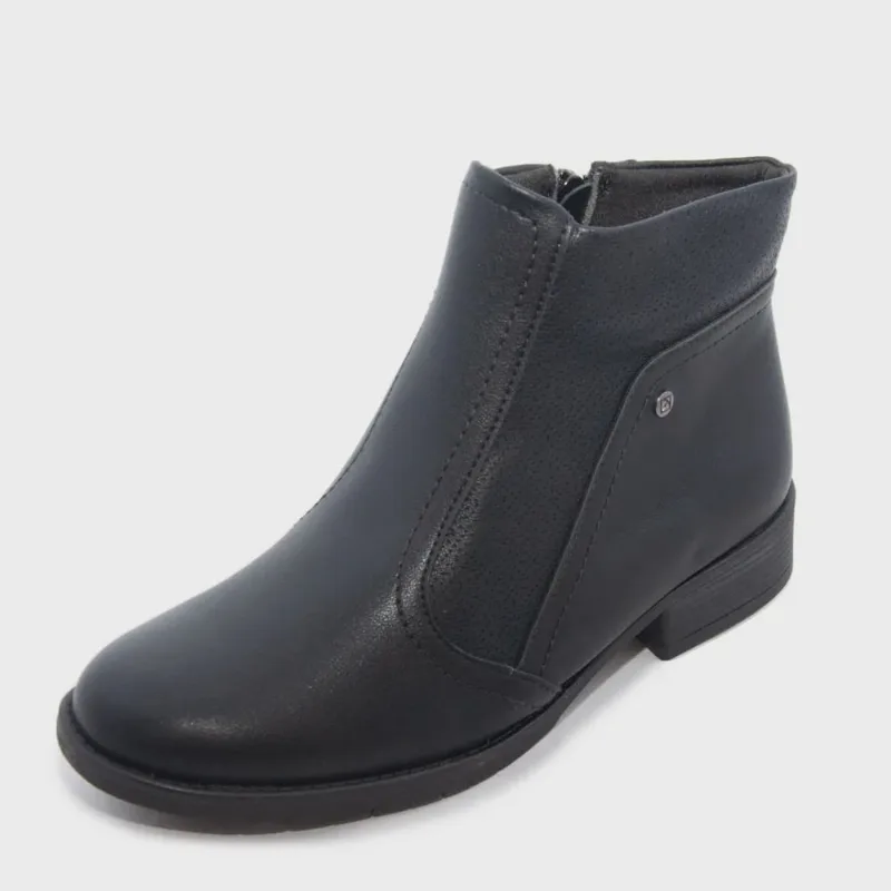 Bota Feminina Piccadilly Cano Baixo ref: 653010 napa strech