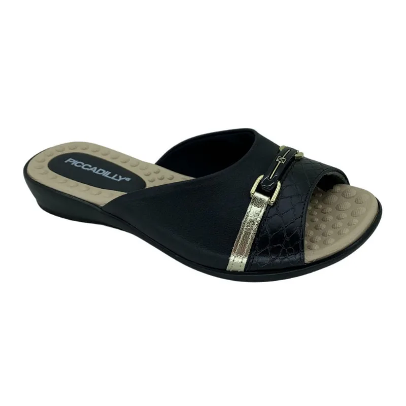 Tamanco Rasteira Piccadilly 500375 - Feminino - Piccadilly