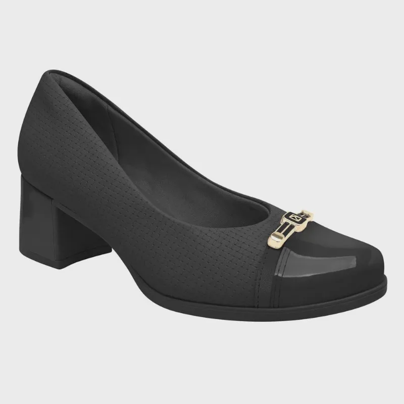 Scarpin Feminino Napa Verniz Preto Piccadilly 654056-3