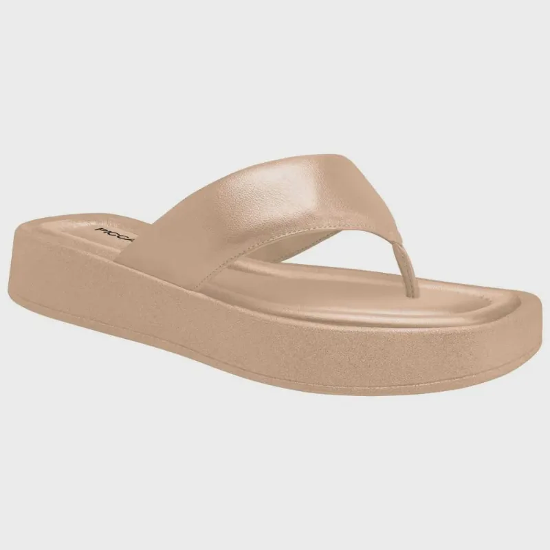 Chinelo Feminino Cristiani Ouro Rosado Piccadilly 223059-8