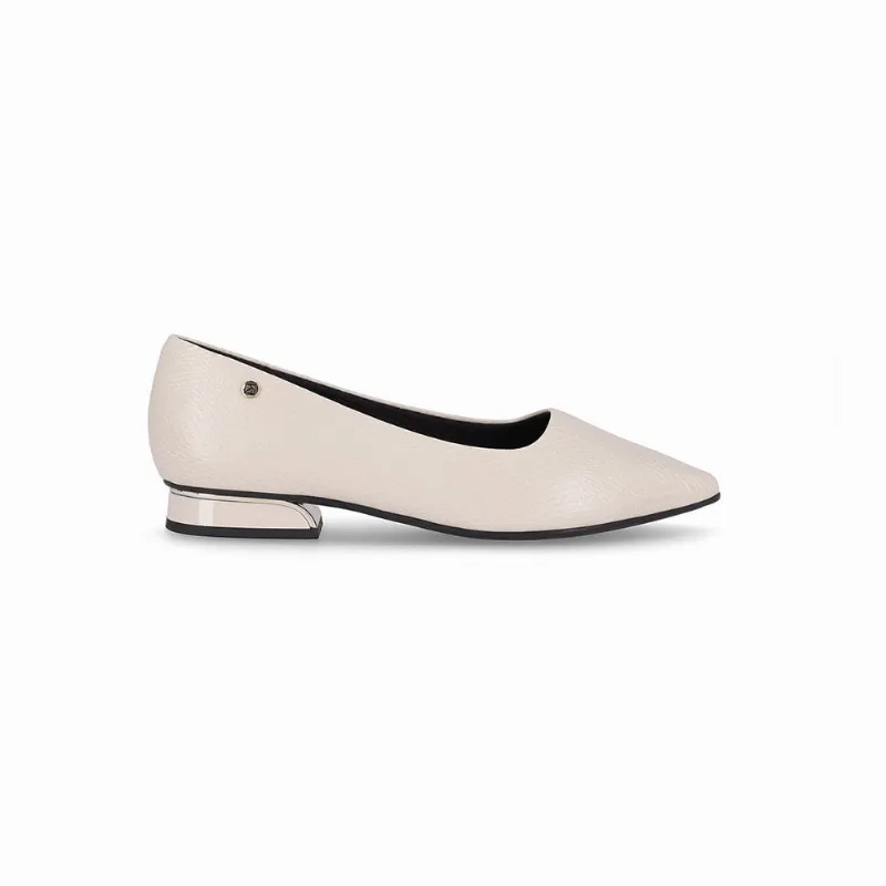 PICCADILLY MAXI - Sapato Silvia Salto Baixo Off White 38 - PICCADILLY