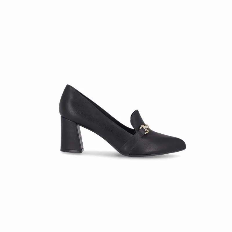 Loafer Luiza Salto Alto Preto 35
