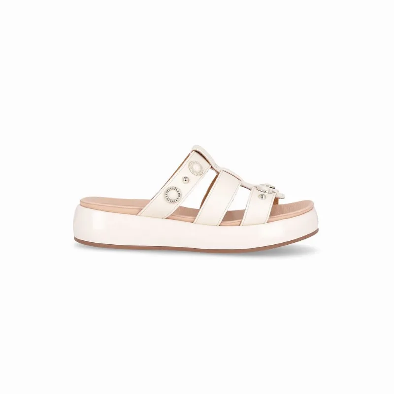 Tamanco Sol Anabela Médio Off White 34