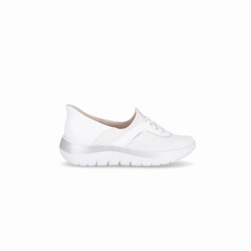 Tênis SlipFit Salto Médio Branco Neve 33