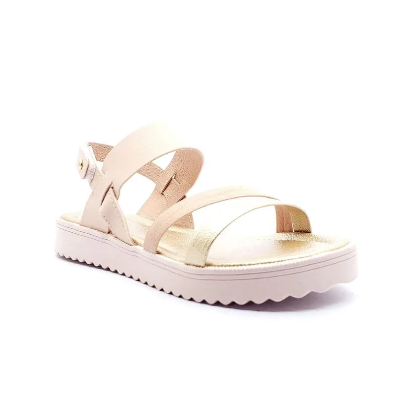 Sandália Infantil Feminina Klin Rosa Ouro 420032