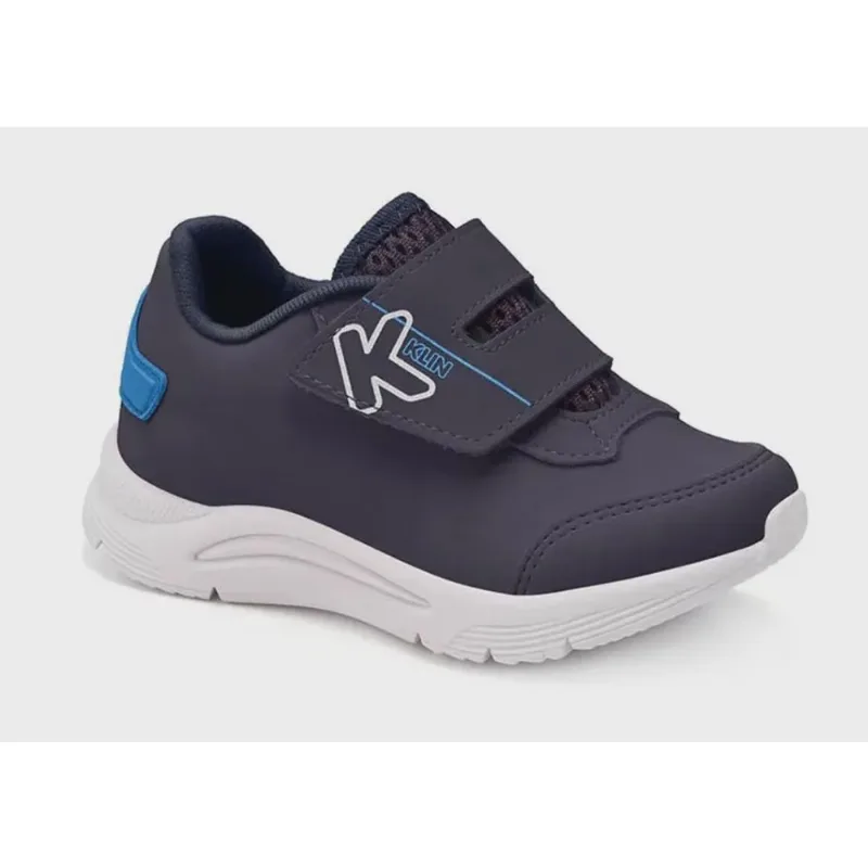 Tênis infantil menino klin new sport mini marinho 22 ao 27 ajuste adesivo