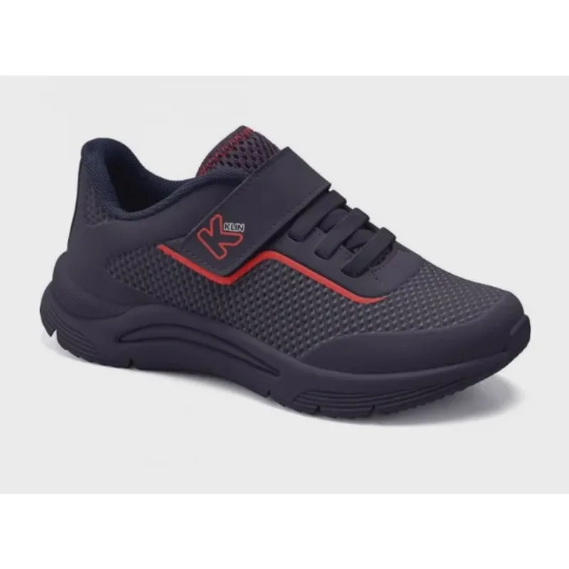 Tênis klin new sport kids marinho E vermelho 28 ao 36 antiderrapante