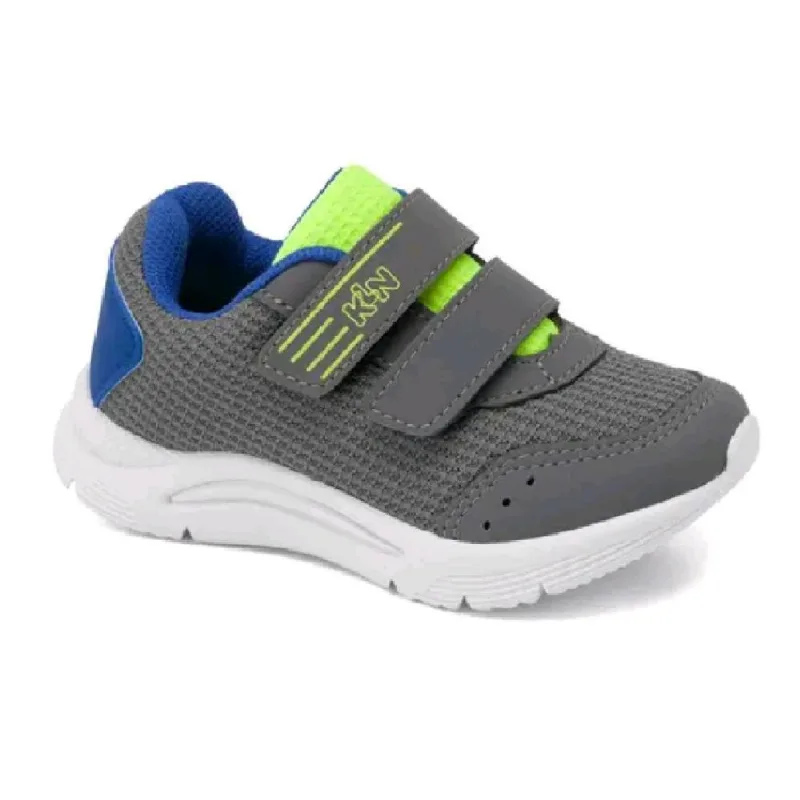 Tenis Klin New Sport Mini Ref 199107000 Grafite/verde Lima/royal 022