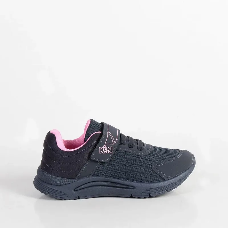 Tênis Esportivo Menina Klin Calce Fácil Marinho/Rosa 480052 28 / Azul Escuro