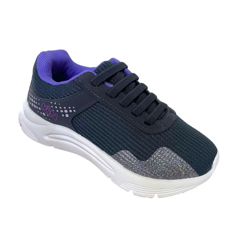 Tênis Esportivo Menina Klin New Sport Azul/Roxo 480054-4 36 / Azul