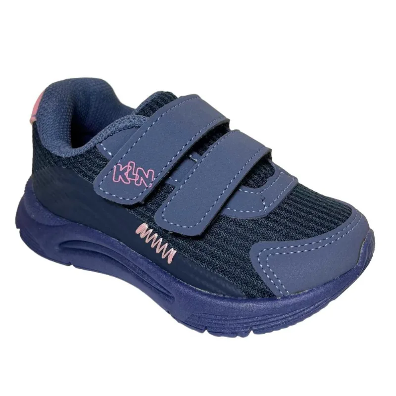 Tênis Esportivo Menina Klin New Sport Marinho/Rosa 199112-4 22 / Azul