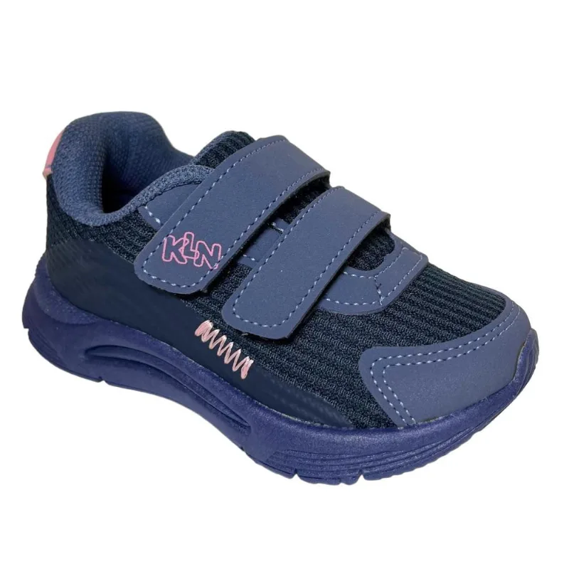 Tênis Esportivo Menina Klin New Sport Marinho/Rosa 199112-4