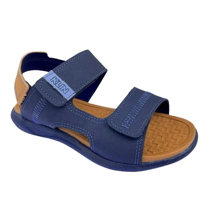 Sandália Menino Klin Papete Urban Azul Marinho/Marrom 129163