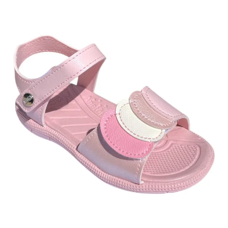 Sandália Menina Klin Papete Tic Tac Rosa Claro 171224