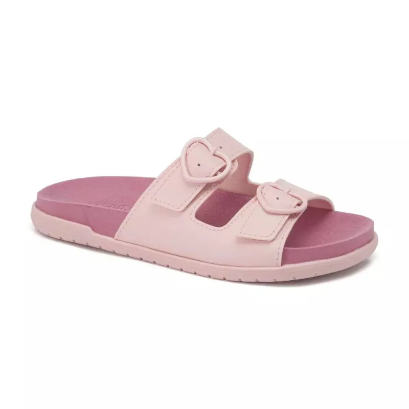Chinelo Infantil Klin Weekend Fivela Coração Rosa 371001000 - Klin