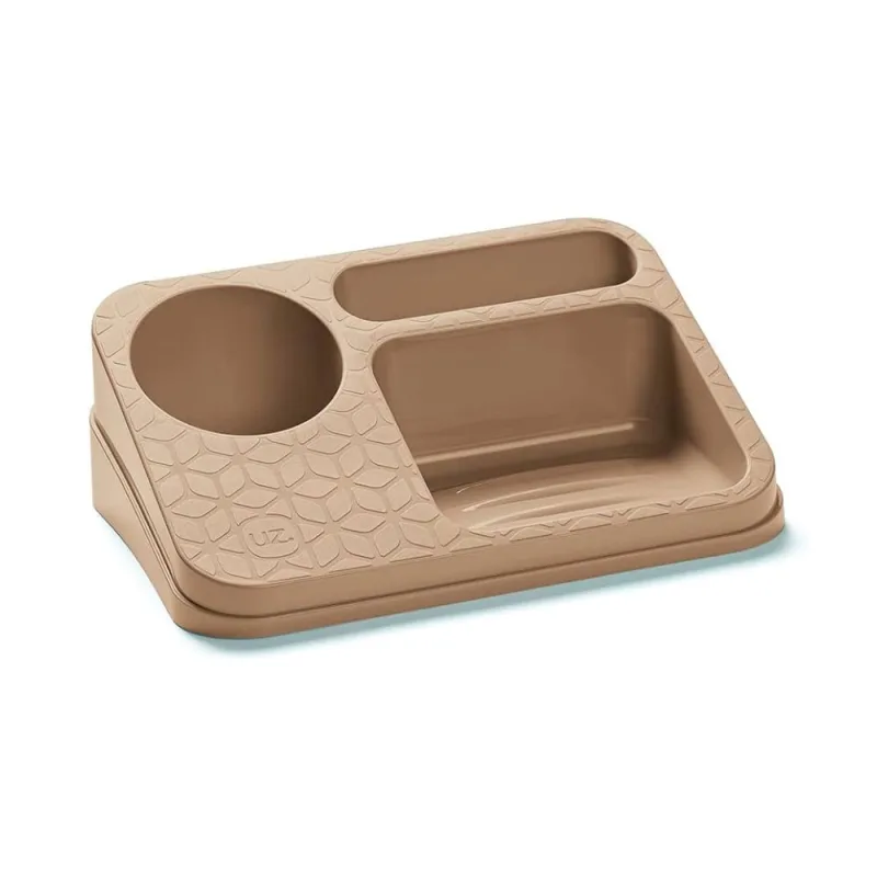 Organizador de Pia Capuccino Solido de Plastico(uz395-cap) - UZ Utilidades