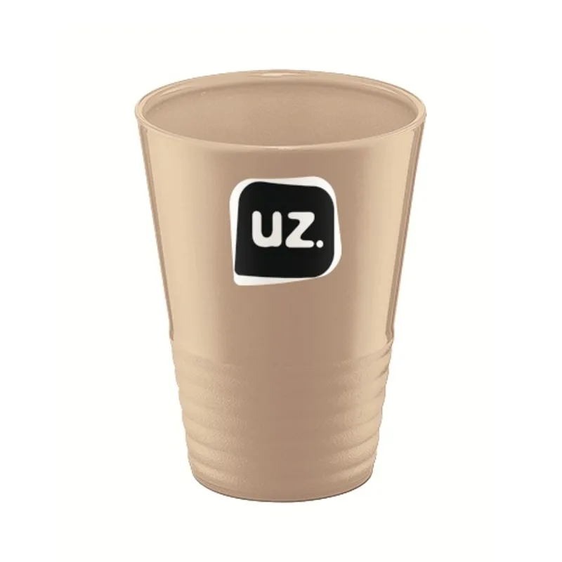 Copo UZ Plástico Gomado Capuccino 300ml - Uz
