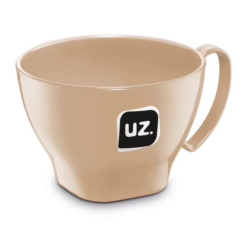 Cumbuca Uz Plástica com Alça Capuccino 500ml - Uz - Utilidades E Casa