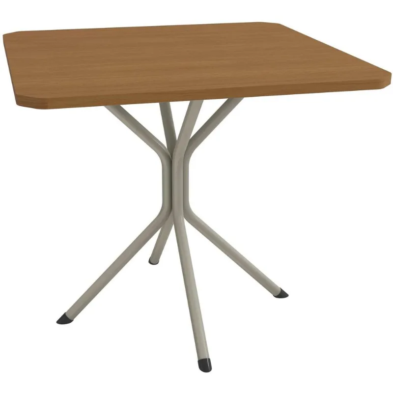 Mesa de Jantar 4 Lugares Quadrada Creta Kappesberg CMC1054-NKCN Canela90cm