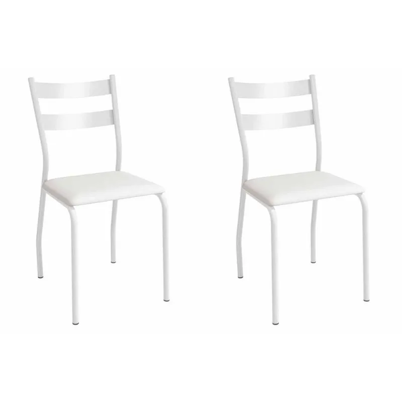 Cadeira Sala de Jantar Bali 2C141BR Aço Kit 2 Un Branco/ano Branco - Kappesberg