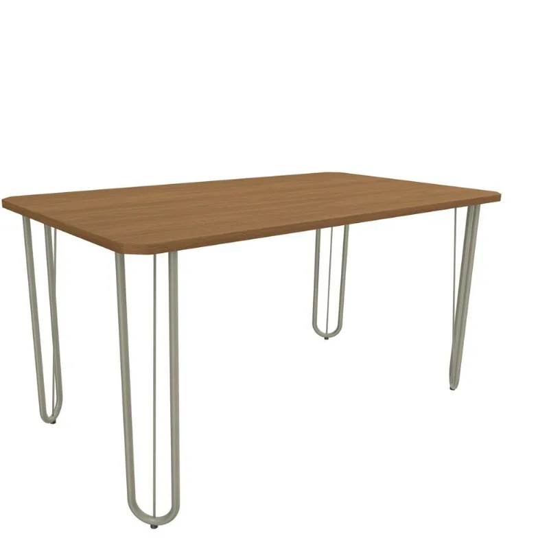 Mesa de Jantar 6 Lugares Retangular Constanza Kappesberg Canela 160cm