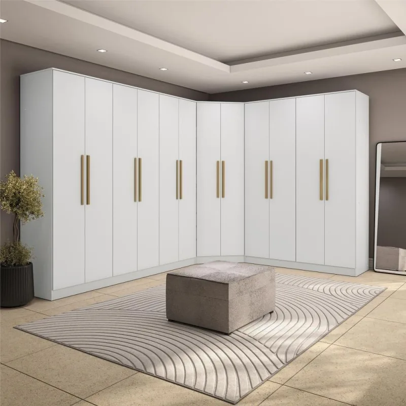 Quarto Modulado Kappesberg Adapt Branco 12 Portas - Kappesberg - Móveis