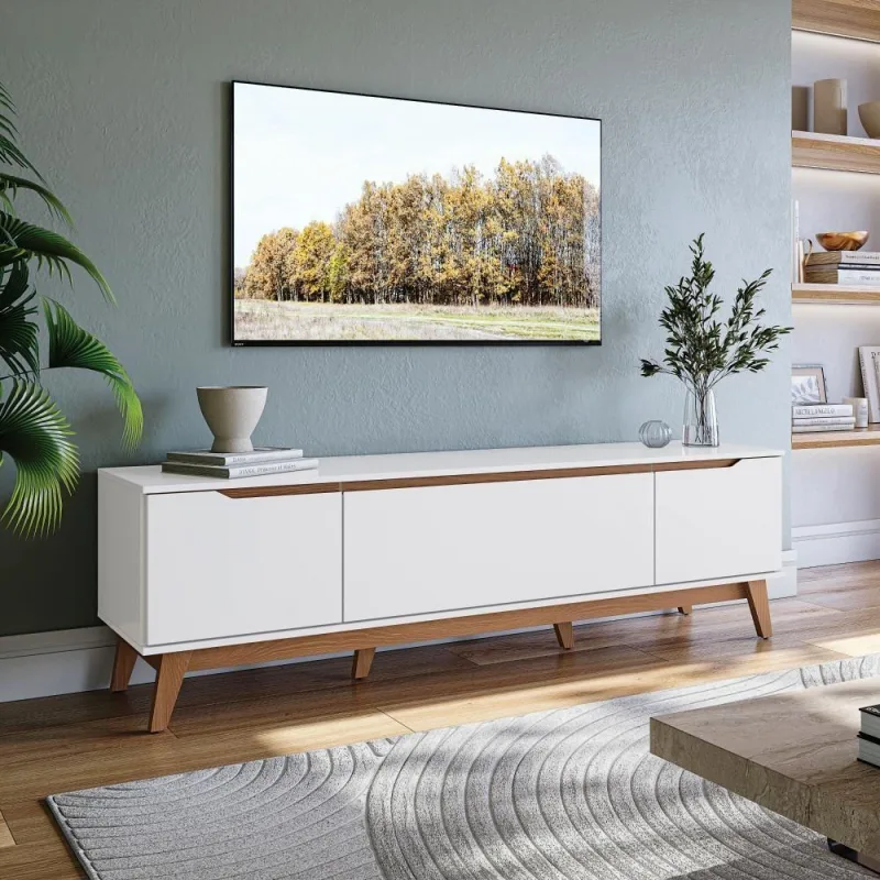 Rack Kappesberg 3 Portas Branco 180cm - Kappesberg
