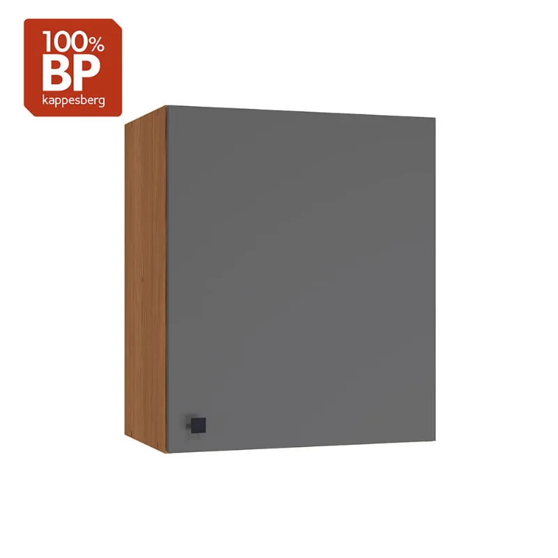 Armário Aéreo Kappesberg Pixel 1 Porta Tapajós/Cinza Sagrado 60cm