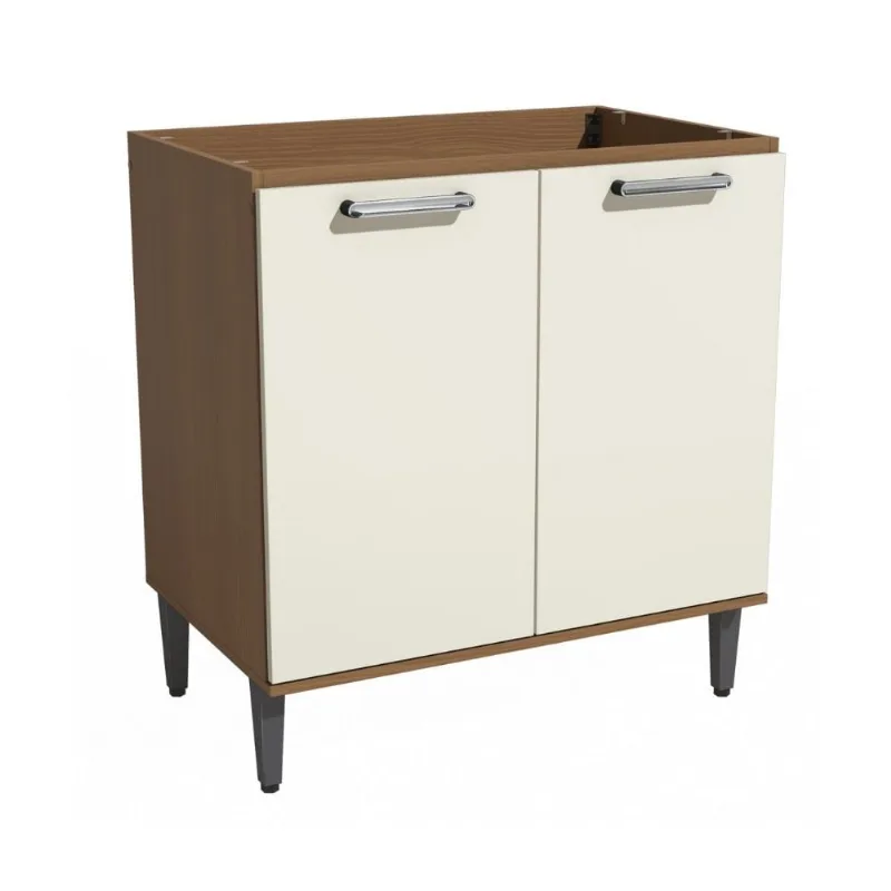 Balcão de Cozinha 80cm 2 Portas Kappesberg BALCÃO 2 PORTAS 80CM ACABAMENTO CNOW