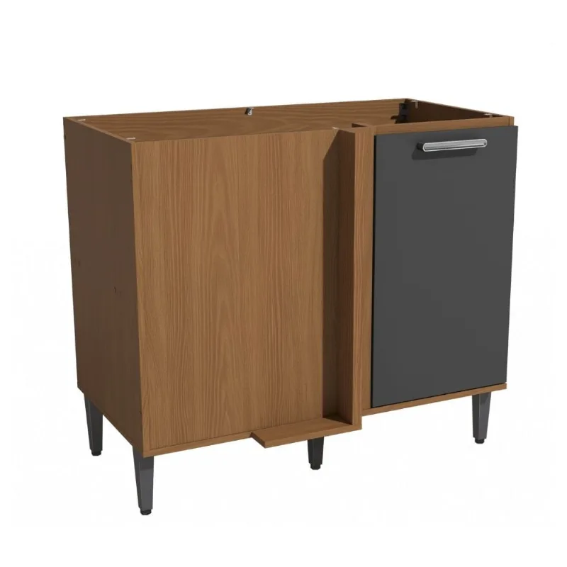 Balcão de Canto 98cm 1 Porta Kappesberg Ref.01 BALCÃO CANTO 98CM ACABAMENTO CNGR
